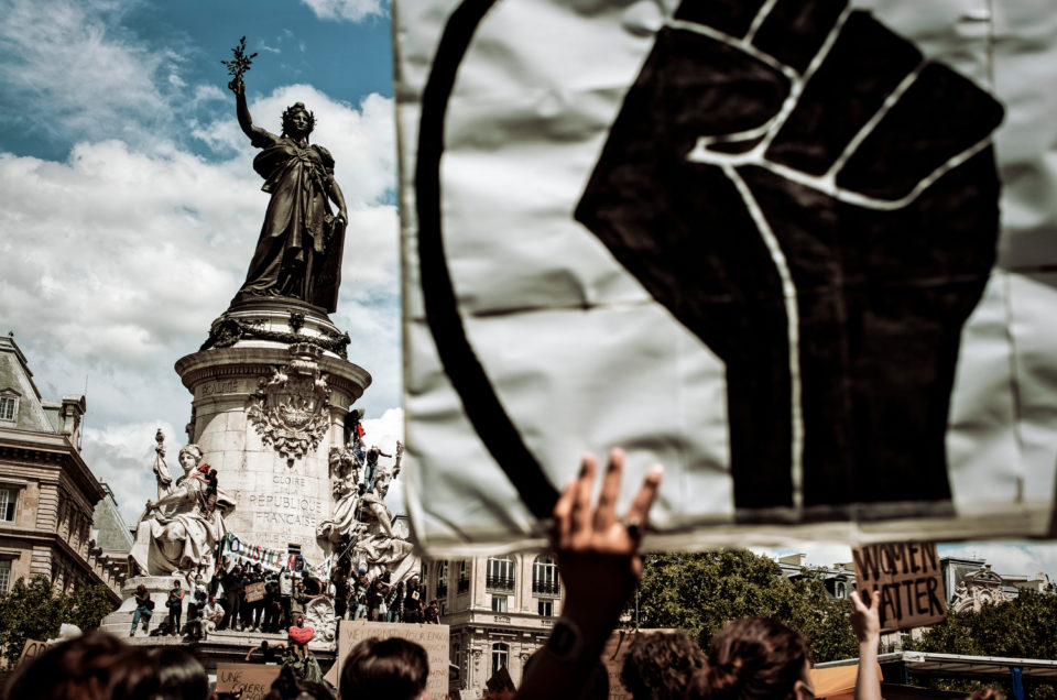 Rassemblement contre le racisme Place de la République, le 13 juin