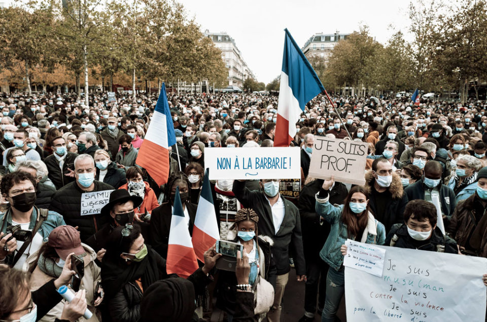 Rassemblement en hommage à Samuel Paty pour l’OBS