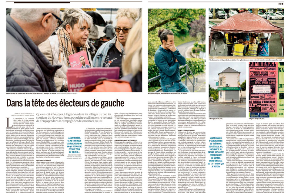 Dans la tête des electeurs de gauche, pour Le Monde
