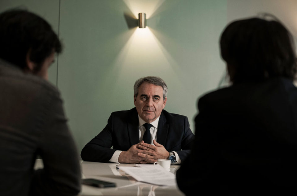 Entretien avec Xavier Bertrand pour Le Monde